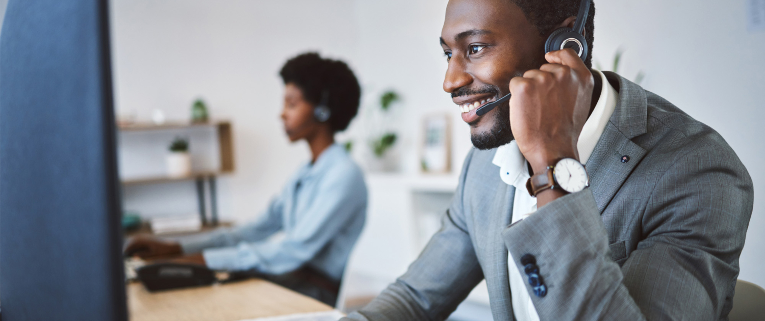 Insurance Worker At Computer